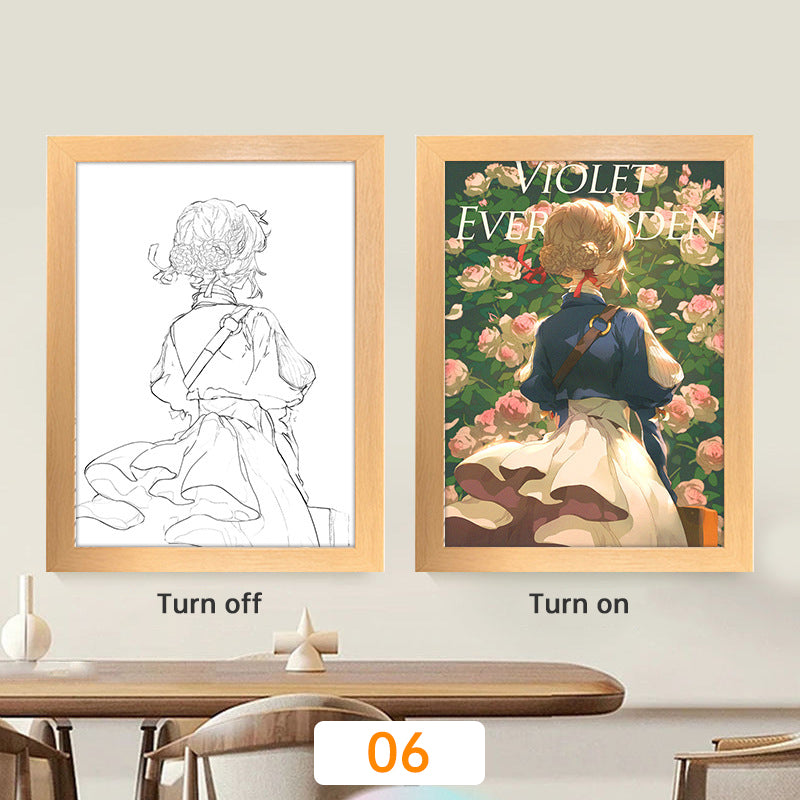 🌙 Lampe Manga LED – Veilleuse Déco Inspirée d’Anime