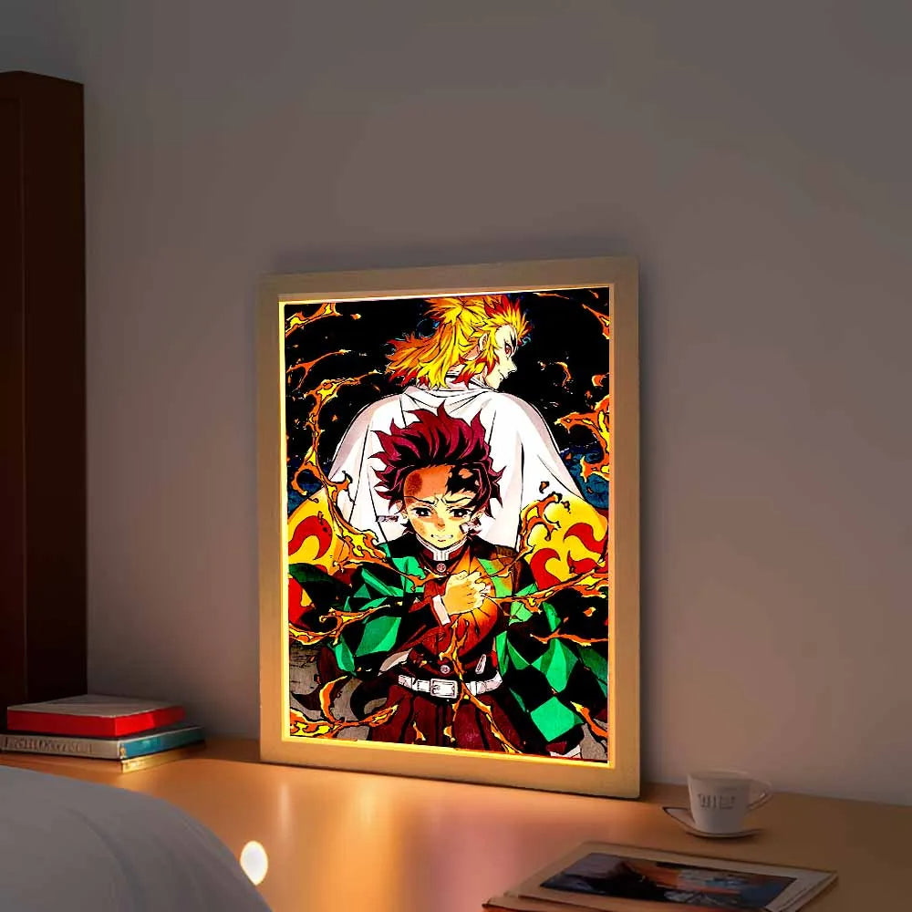 🌙 Lampe Manga LED – Veilleuse Déco Inspirée d’Anime