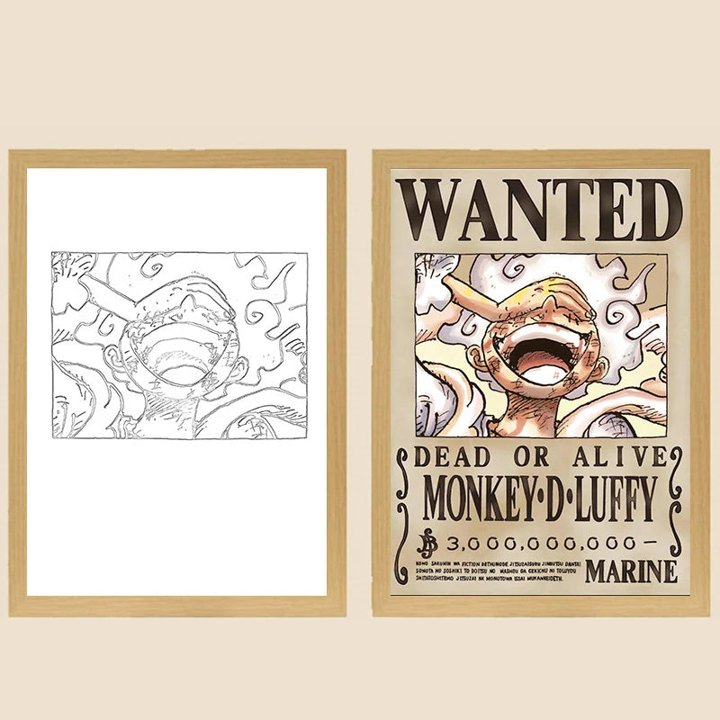 🌙 Veilleuse One Piece – Luffy & Zoro | Lampe de Chevet Déco Anime