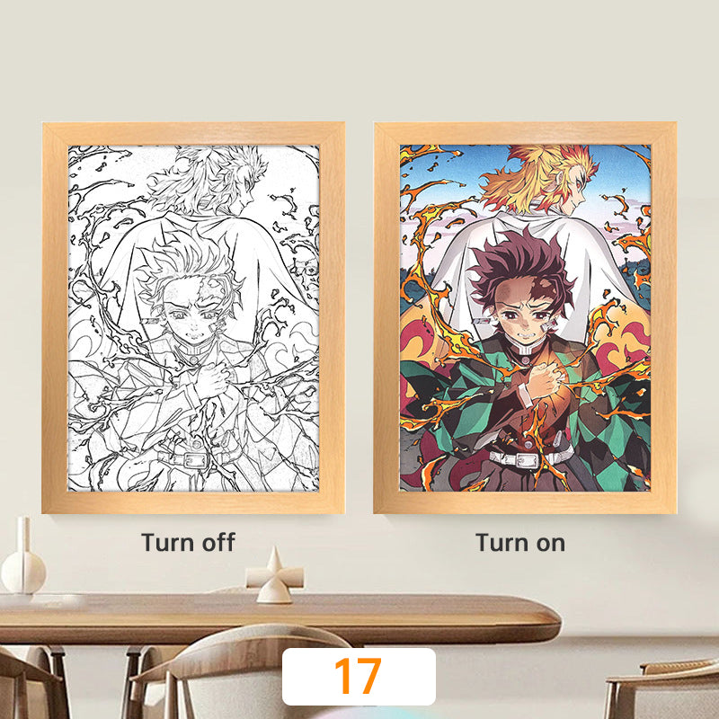 🌙 Lampe Manga LED – Veilleuse Déco Inspirée d’Anime