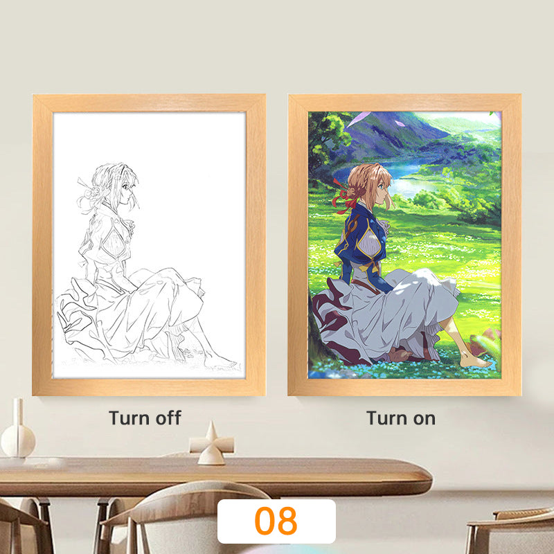 🌙 Lampe Manga LED – Veilleuse Déco Inspirée d’Anime