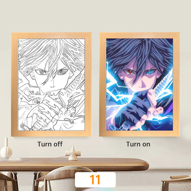 🌙 Lampe Manga LED – Veilleuse Déco Inspirée d’Anime