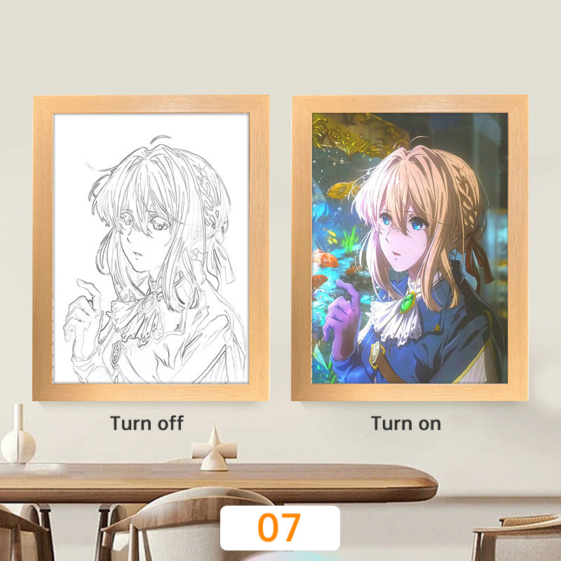 🌙 Lampe Manga LED – Veilleuse Déco Inspirée d’Anime